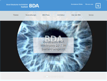Tablet Screenshot of bda-saar.de